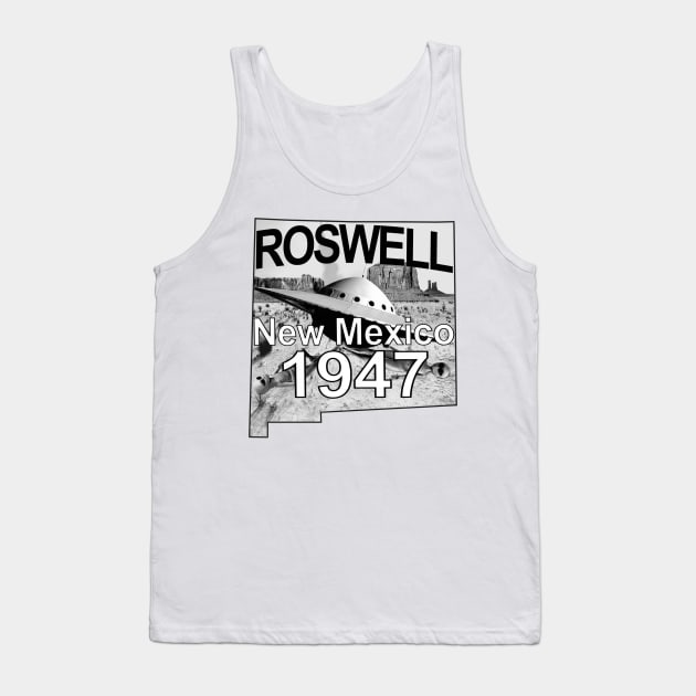 Roswell New Mexico 1947 UFO Aliens Tank Top by blueversion